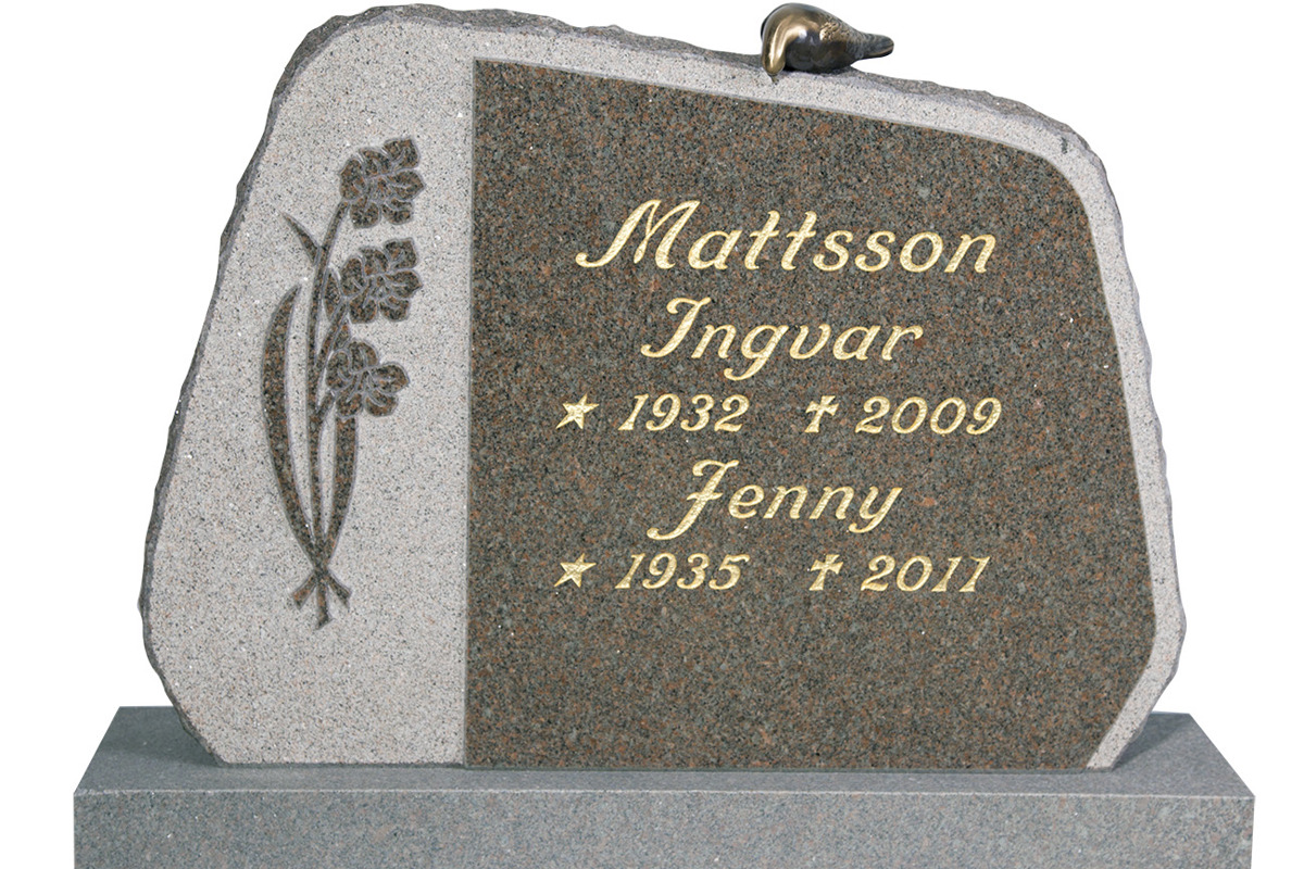 Röd Bohusgranit, 60x80 cm