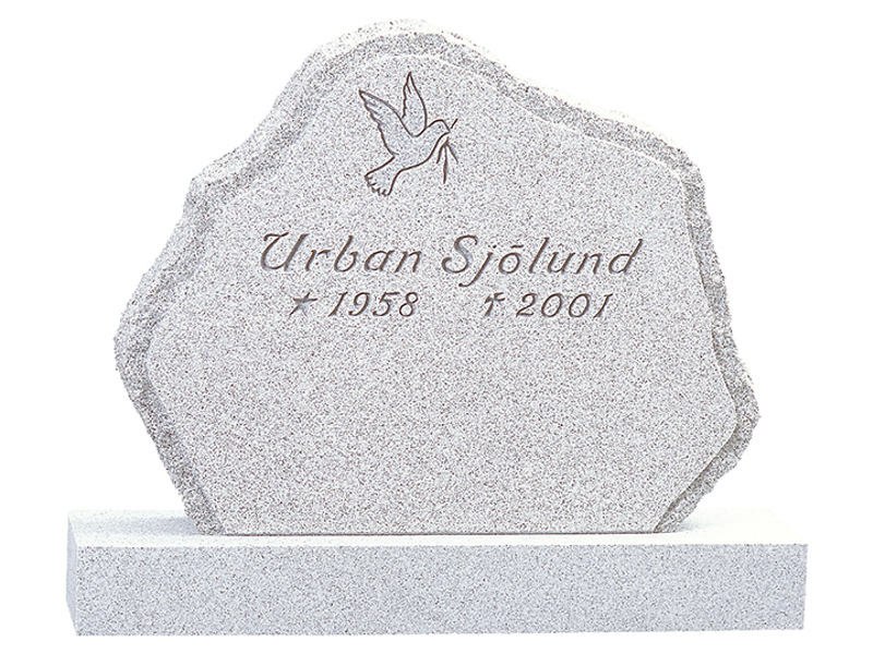 Ljusgrå granit, 65x80 cm