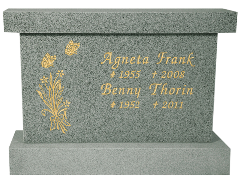 Ljusgrå granit, 60x80 cm