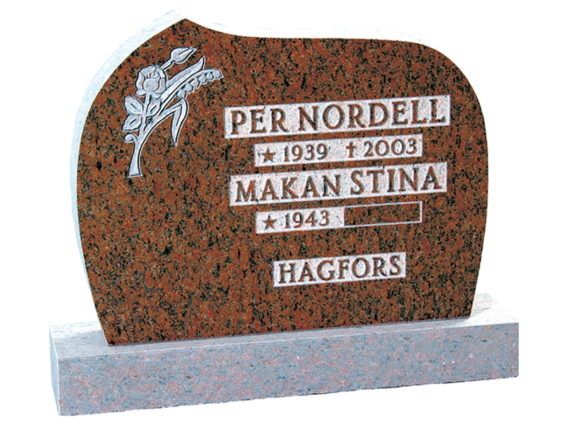 Röd Vånga granit, 65x80 cm