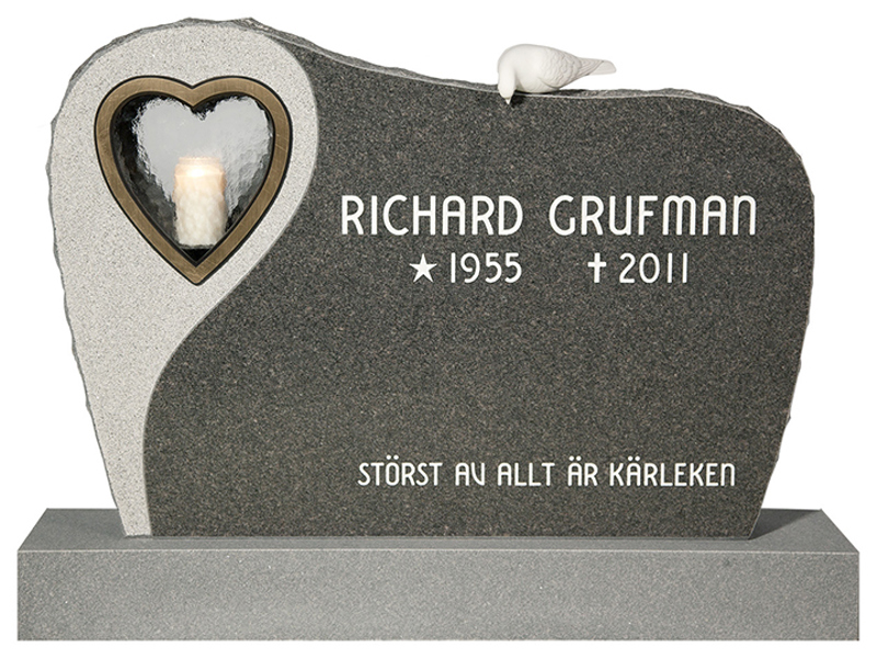 Grå Impala granit, 65x90 cm