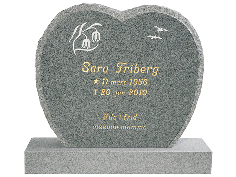 Ljusgrå granit, 70x80 cm