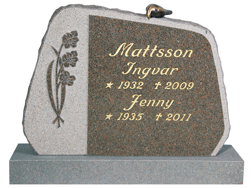 Röd Bohusgranit, 60x80 cm